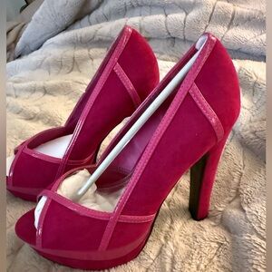 🔥 👠hot pink stiletto 5” kalli juke high heel platform beautiful size 9 🔥👠